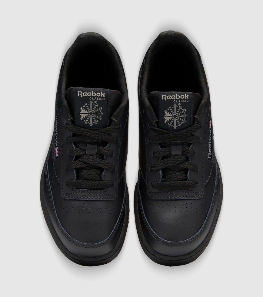 REEBOK CLUB C (GS) KIDS BLACKCHARCOAL INT | The Athlete's Foot