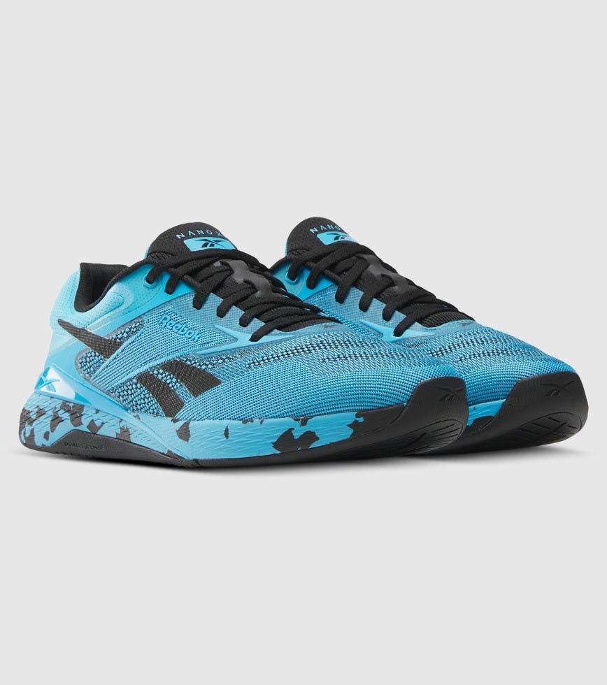 Reebok Nano X5 Training Shoes, Ftwr White/Black/Future Cyan, US 11.5 Nano Court Shoes - Reebok main image 4