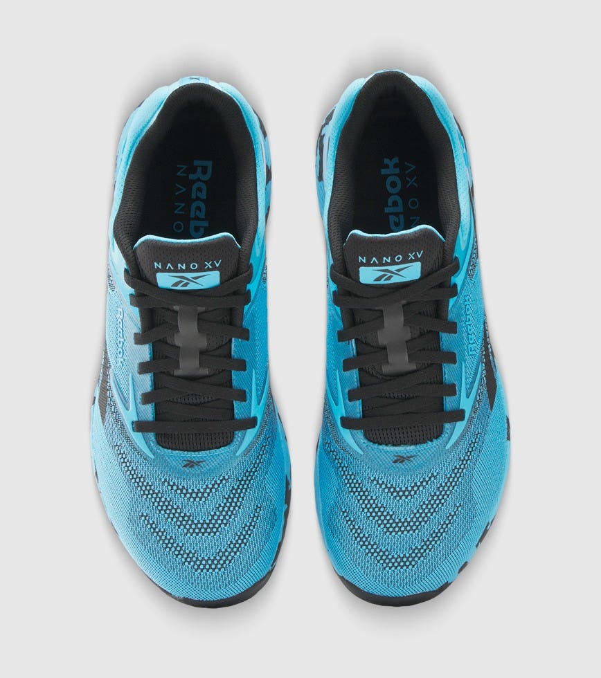 REEBOK NANO X5 MENS MENS FTWR WHITE BLACK FUTURE CYAN | The  display picture 3