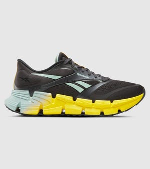 REEBOK FLOATZIG MENS WASHED BLACK GLITCH AQUA GOLDEN HAZE The