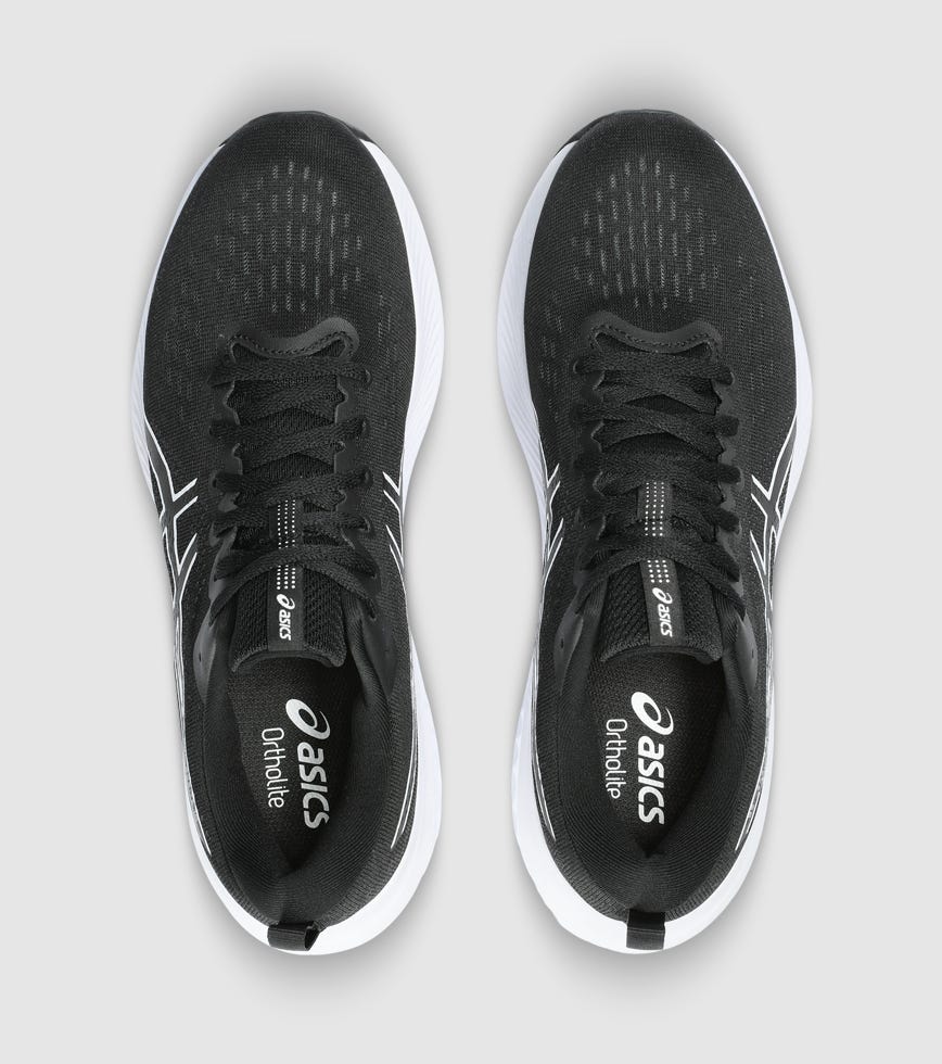 ASICS GEL EXCITE 10 4E MENS BLACK WHITE | The Athlete display picture 1
