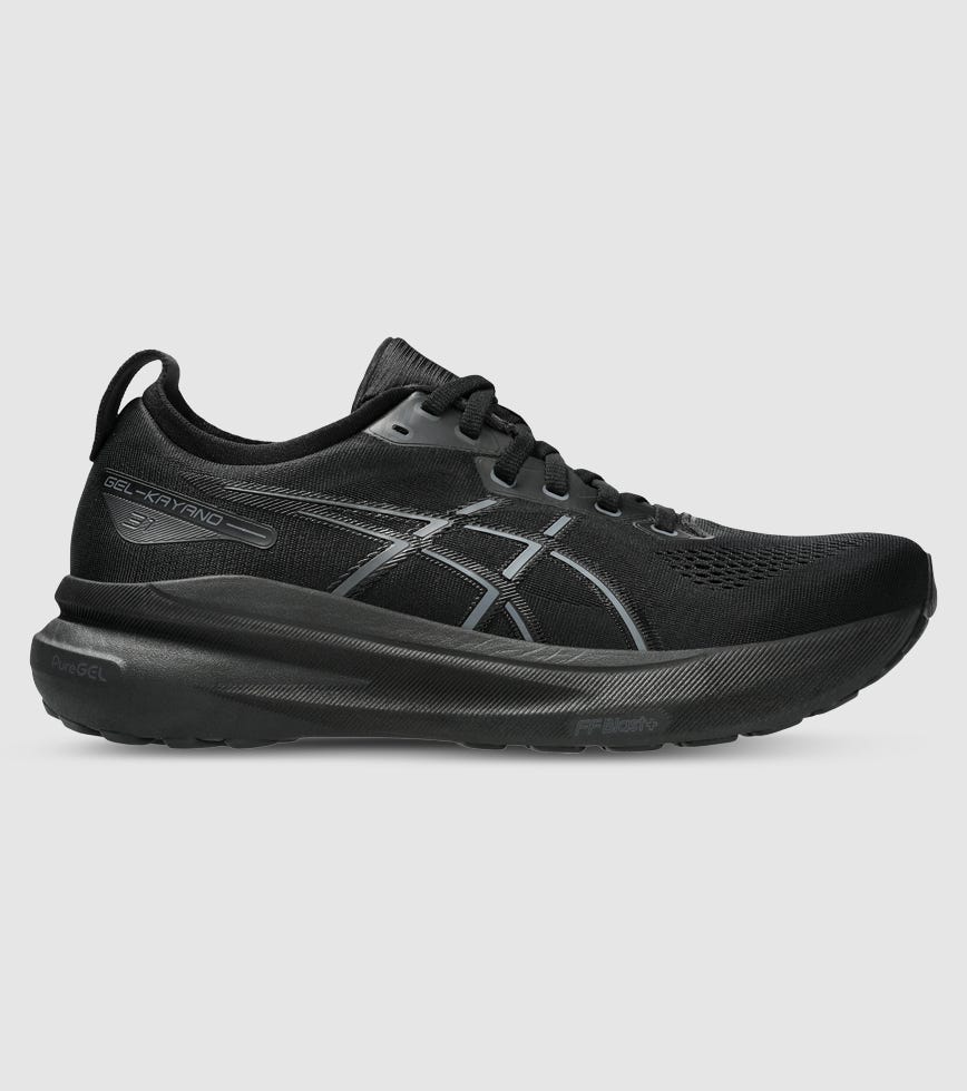 ASICS GEL-KAYANO 31 MENS BLACK BLACK The Athlete's Foot