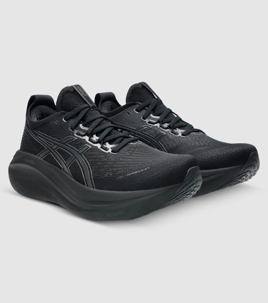 Sale Asics Asics Gel Nimbus 16 Black Bambino Clearance Asics Gel