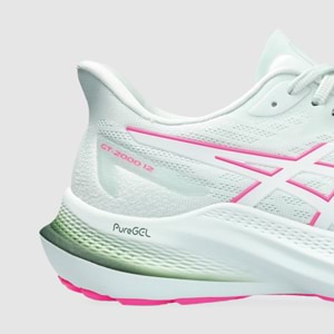 ASICS GT 2000 12 D WIDE WOMENS PURE AQUA WHITE The Athlete s Foot