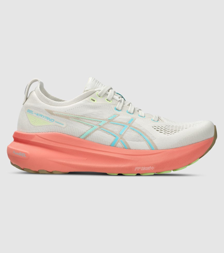 ASICS GEL-KAYANO 31 WOMENS BIRCH ENERGY AQUA The Athlete's Foot