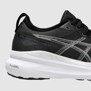 ASICS GEL-KAYANO 31 WOMENS (D WIDE) WOMENS BLACK PURE SILVER The