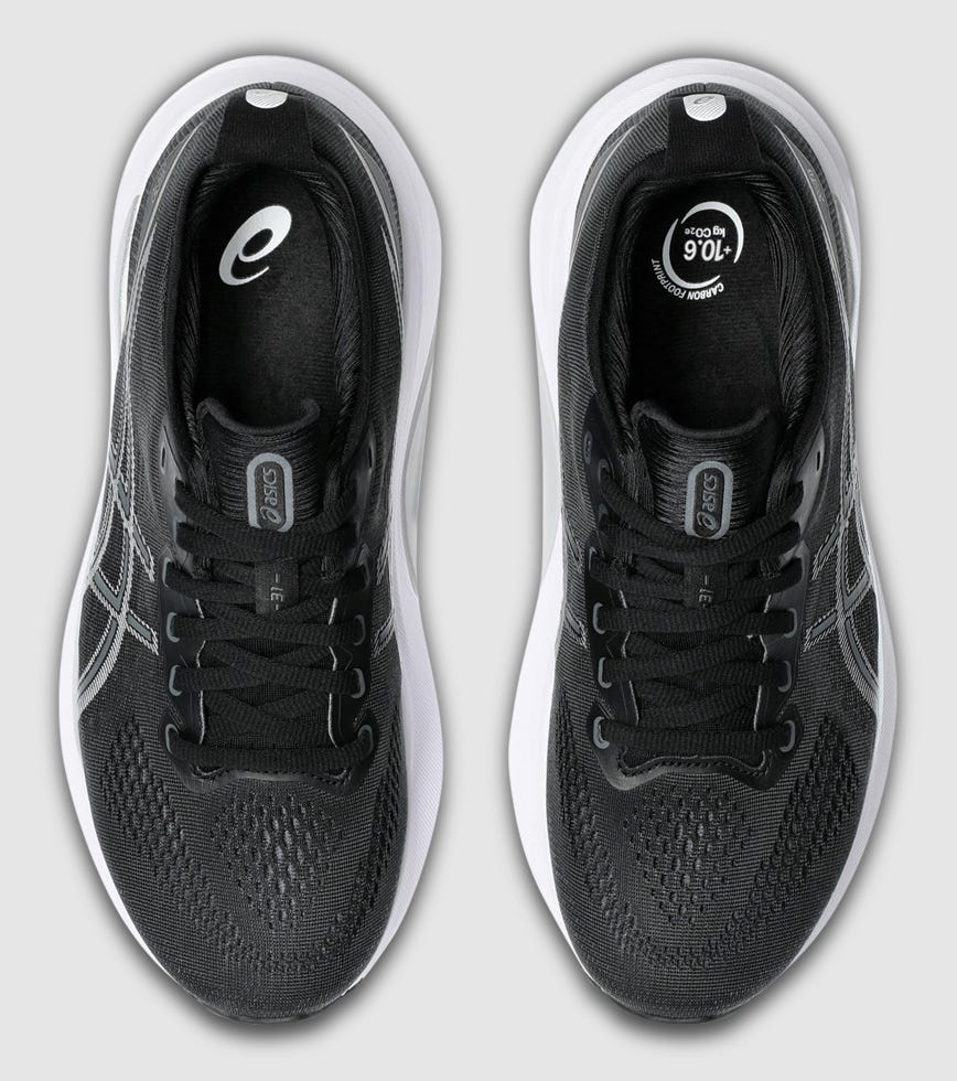 ASICS GEL-KAYANO 31 (2A NARROW) WOMENS BLACK PURE SILVER