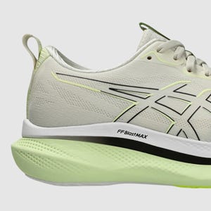 ASICS GLIDERIDE MAX (D WIDE) WOMENS BIRCH BLACK The Athlete's Foot