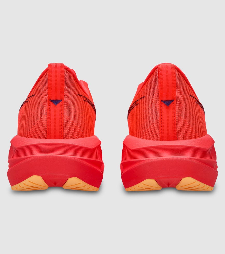 ASICS NOVABLAST 5 WOMENS FLASH RED EDO PURPLE | The Athlete's Foot