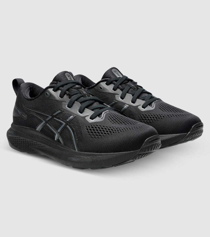 asics black black