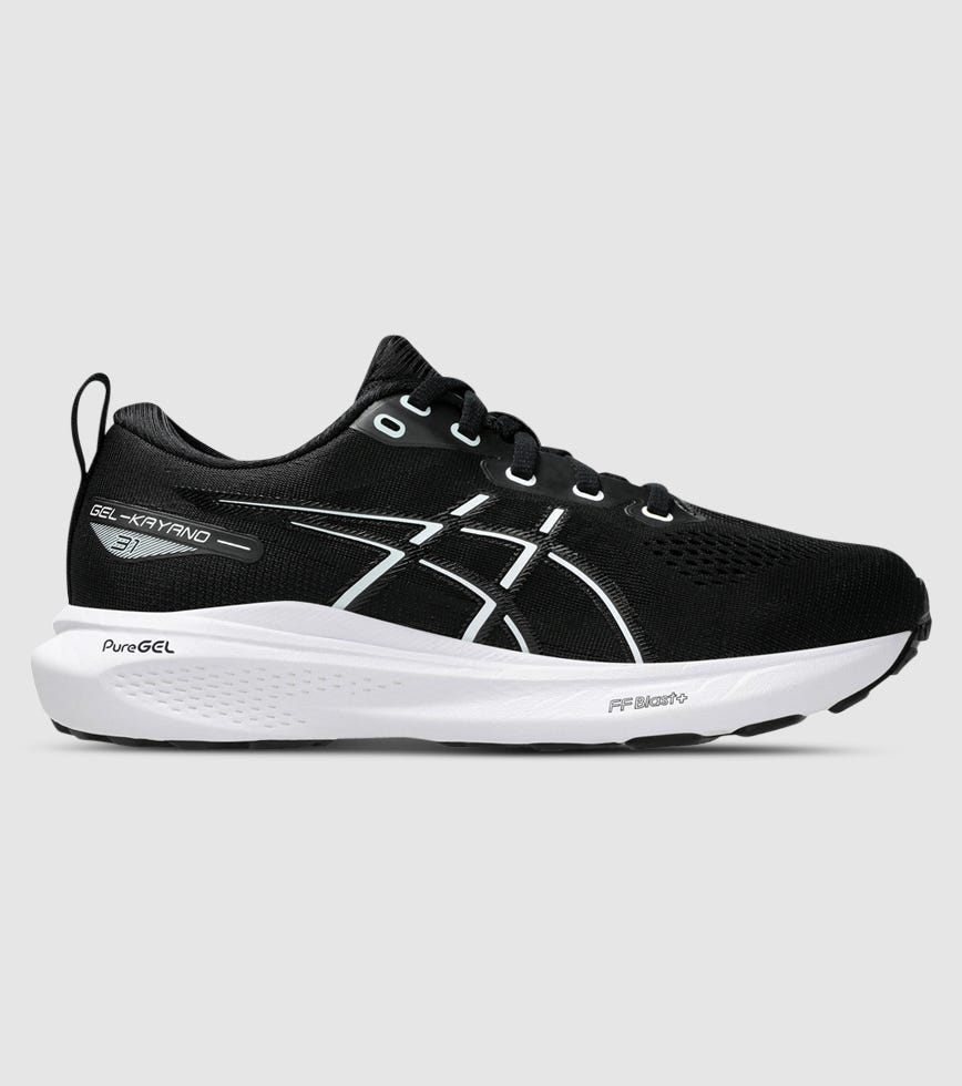 ASICS GEL-KAYANO 31 (GS) KIDS BLACK WHITE | The Athlete's Foot