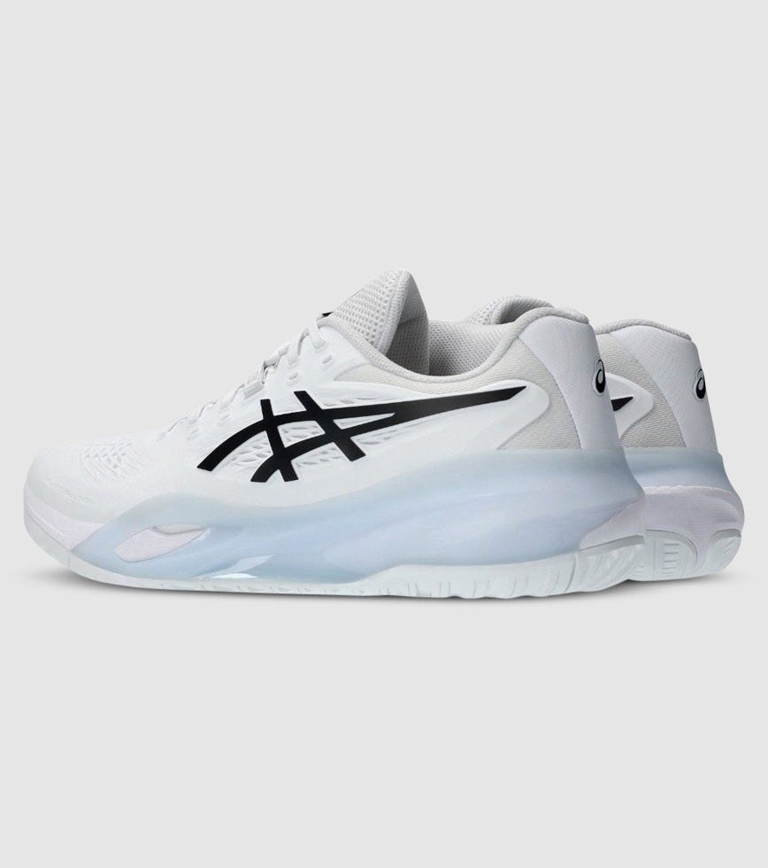 ASICS GEL-RESOLUTION X (2E WIDE) MENS TENNIS SHOES WHITE BLACK