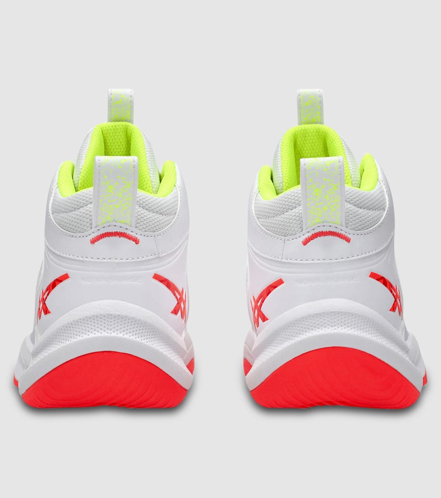 ASICS NOVA SURGE 3 (GS) KIDS WHITE SUNRISE RED | The Athlete's Foot