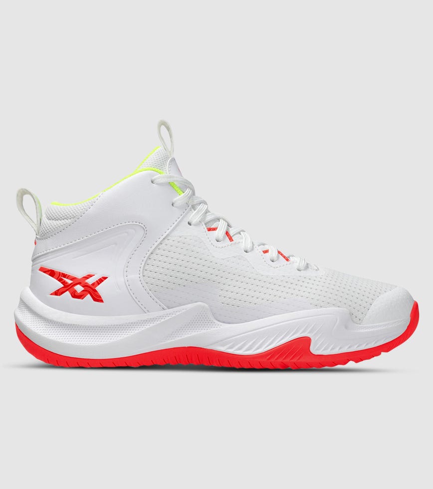 ASICS NOVA SURGE 3 (GS) KIDS WHITE SUNRISE RED | The Athlete's Foot