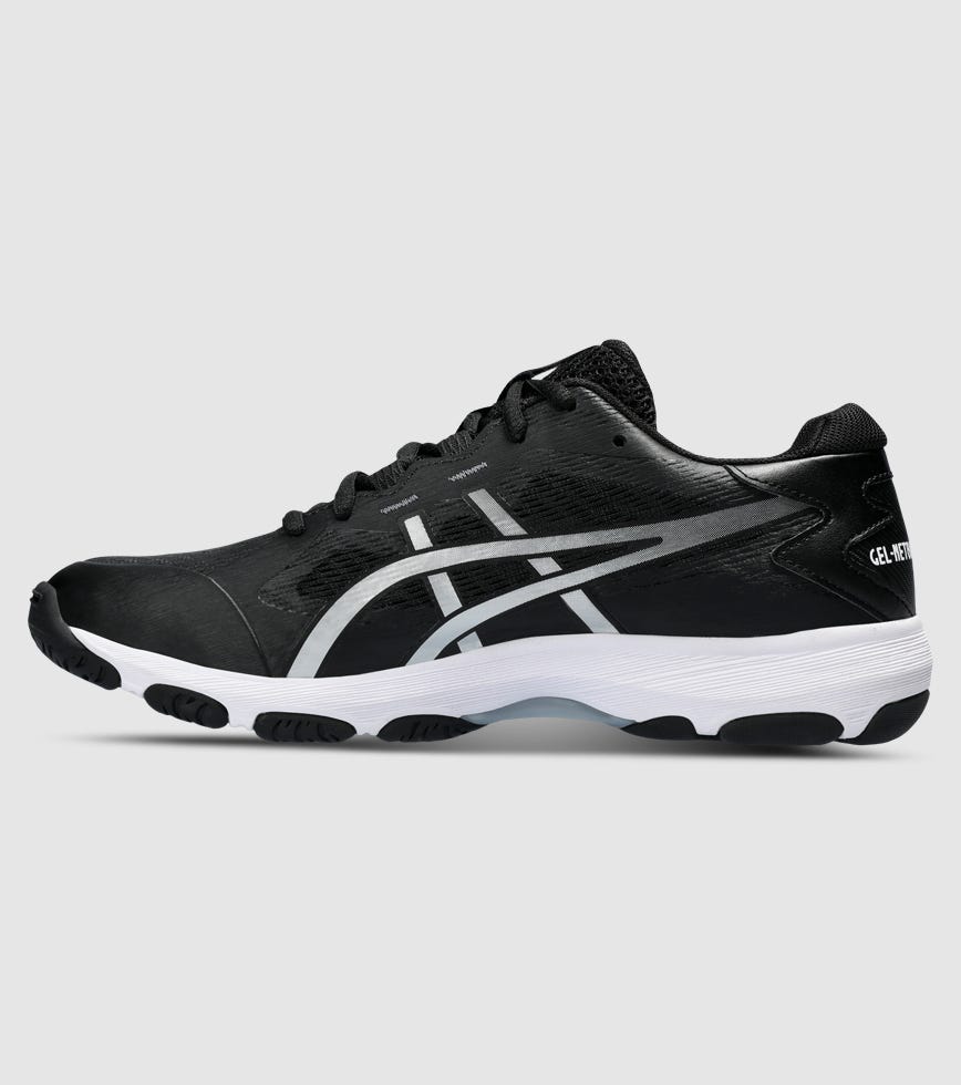 ASICS GEL-NETBURNER ACADEMY WOMENS NETBALL SHOES BLACK WHITE