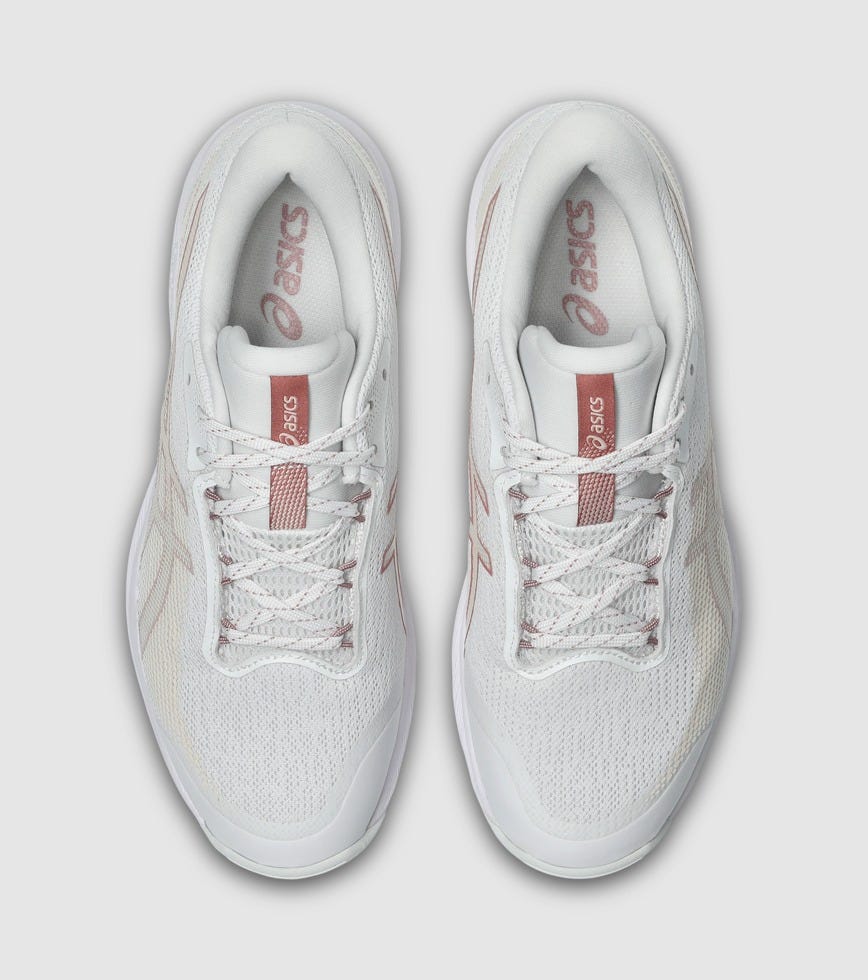 ASICS GEL-NETBURNER ACADEMY 10 WOMENS NETBALL SHOES WHITE MORGANITE ...