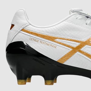 ASICS LETHAL TESTIMONIAL IT (FG) MENS FOOTBALL BOOTS WHITE BLACK
