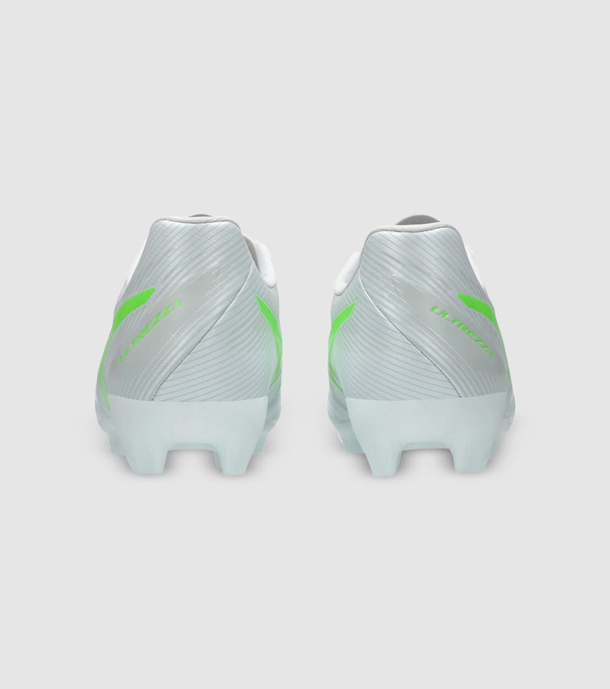 ASICS ULTREZZA CLUB 3 (FG) MENS FOOTBALL BOOTS WHITE GREEN GECKO