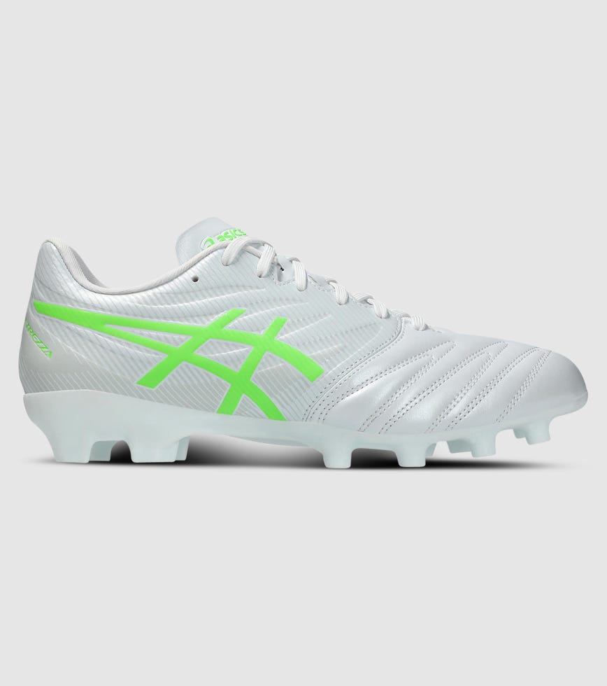 ASICS ULTREZZA CLUB (FG) MENS FOOTBALL BOOTS WHITE GREEN GECKO
