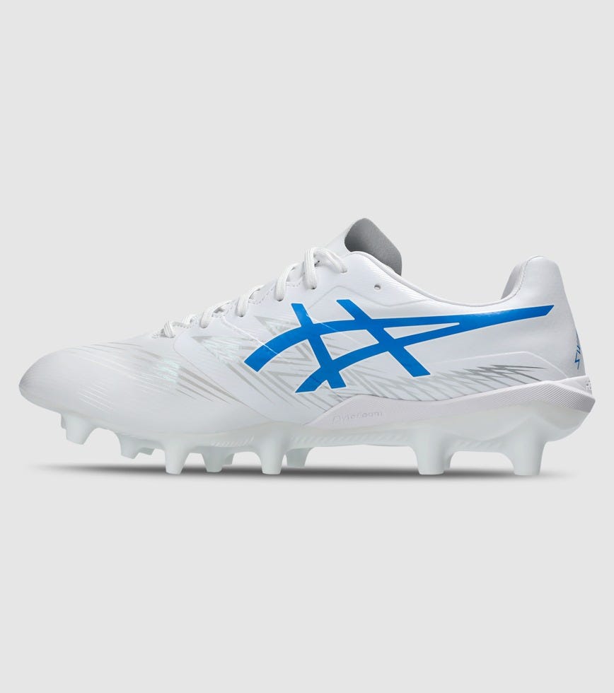 ASICS SWIFT STRIKE MENS FOOTBALL BOOTS WHITE ELECTRIC BLUE | The ...