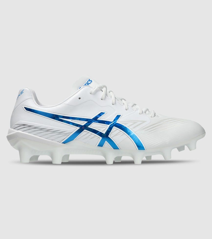 ASICS SWIFT STRIKE MENS FOOTBALL BOOTS WHITE ELECTRIC BLUE | The ...