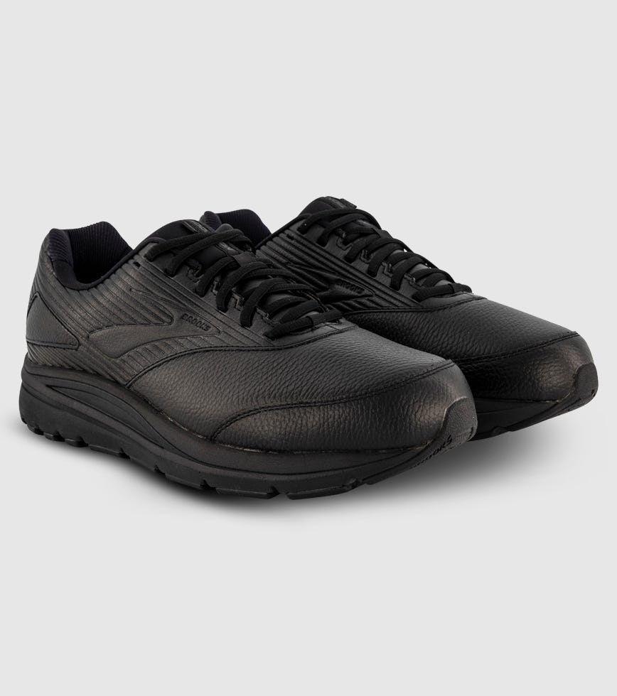 BROOKS ADDICTION WALKER (2E) MENS BLACK BLACK Black BROOKS M