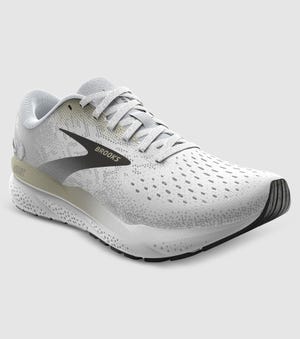 BROOKS GHOST 16 MENS WHITE CREAM PINK The Athlete's Foot