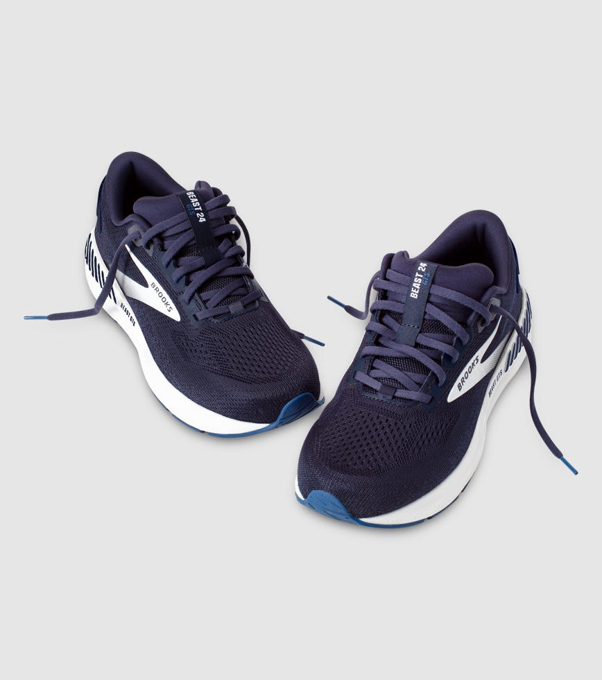 BROOKS BEAST GTS 24 (4E X-WIDE) MENS PEACOAT TRUE NAVY WHITE The