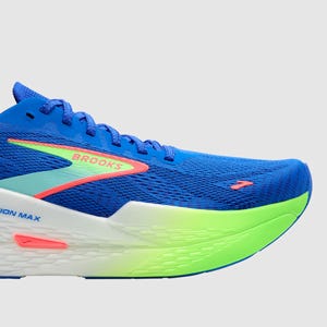 BROOKS HYPERION MAX MENS COBALT GREEN GECKO LIMP The Athlete's