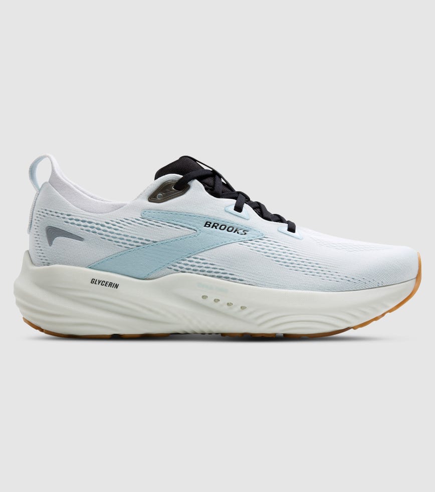 BROOKS GLYCERIN 22 MENS BRIGHT WHITE SKY BLACK The Athlete's Foot
