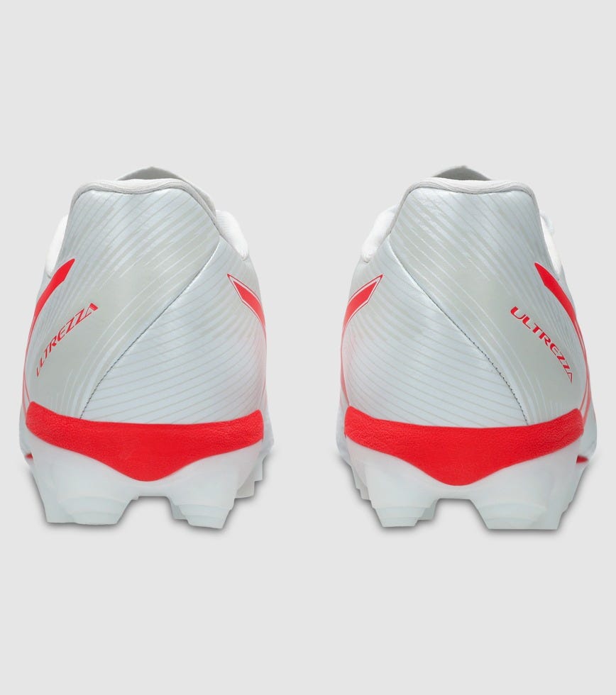 ASICS ULTREZZA (FG) (GS) KIDS FOOTBALL BOOTS WHITE FLASH RED | The