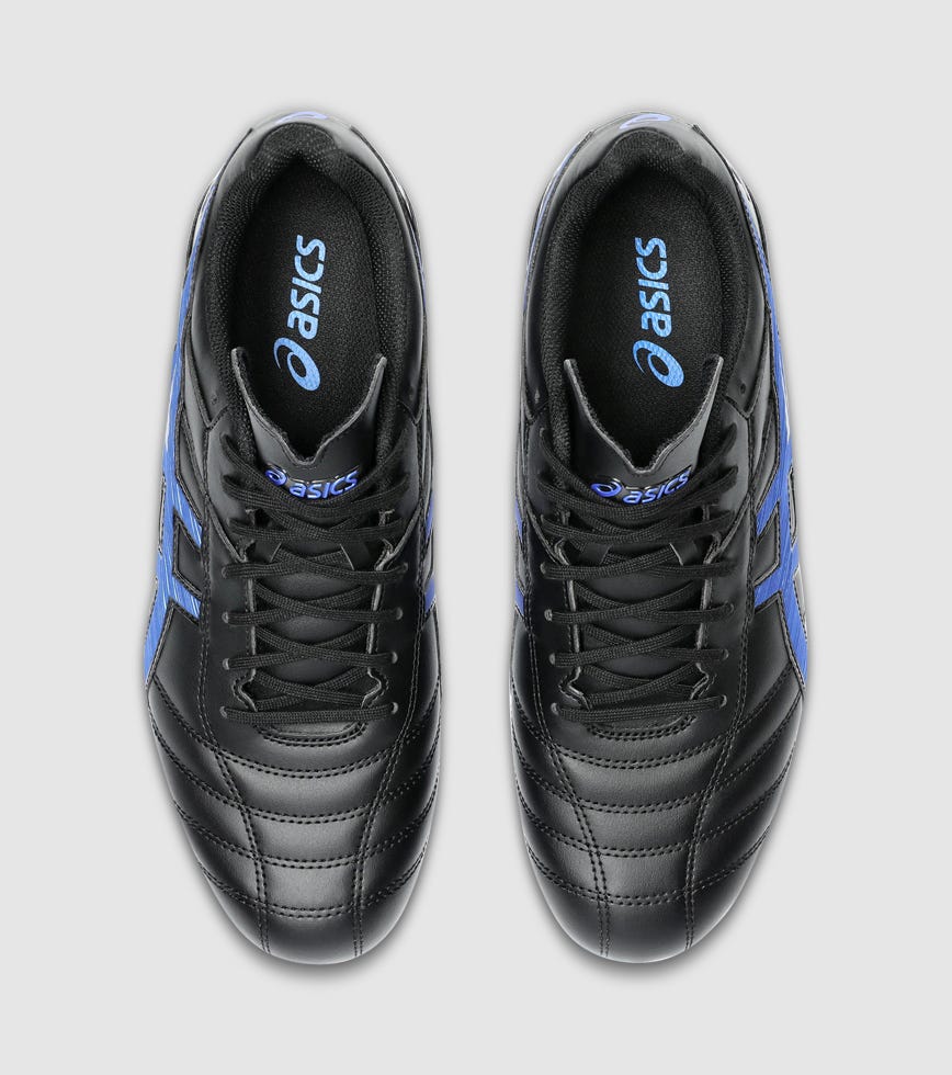 ASICS LETHAL SPEED RS (FG) MENS FOOTBALL BOOTS BLACK ILLUSION BLUE