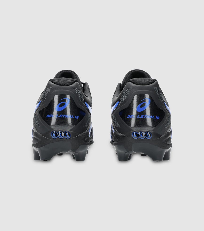 ASICS GEL-LETHAL 19 (FG) MENS FOOTBALL BOOTS BLACK ILLUSION BLUE