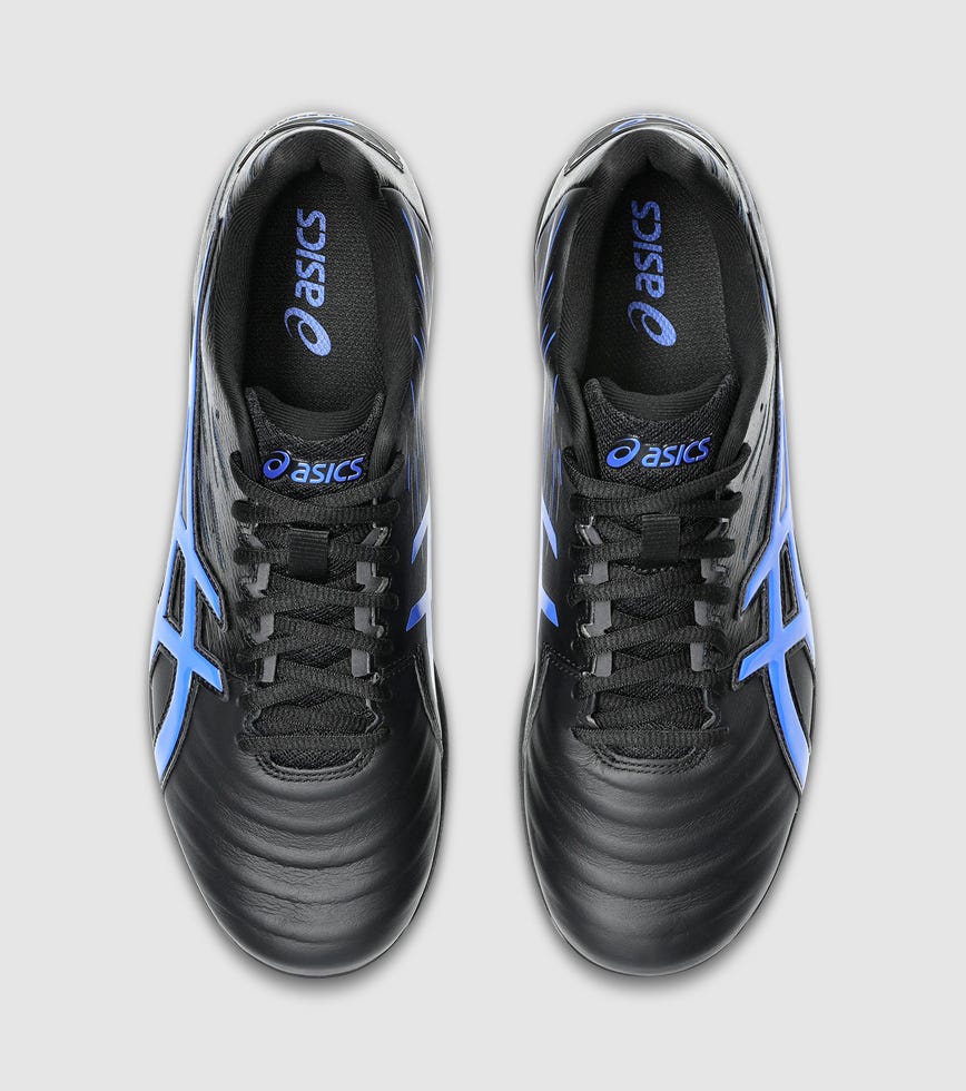 ASICS LETHAL BLEND FF (FG) MENS FOOTBALL BOOTS BLACK ILLUSION BLUE