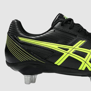 ASICS LETHAL TACKLE MENS BLACK SAFETY YELLOW | The Athlete's Foot