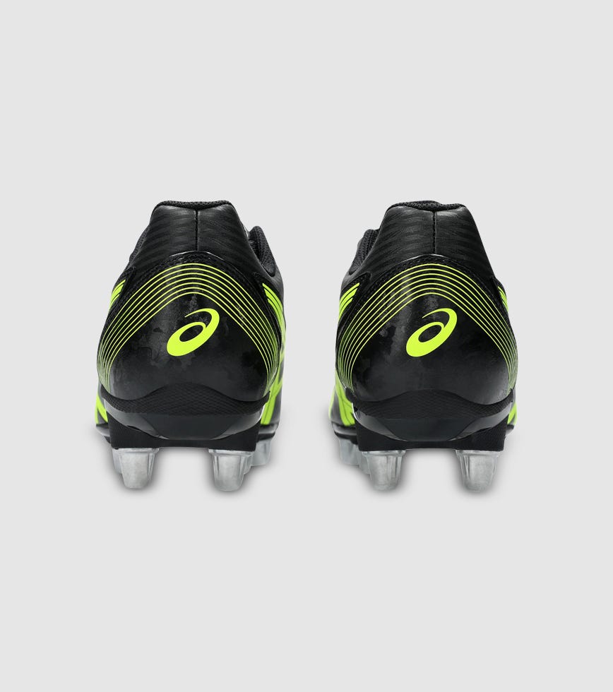 ASICS LETHAL TACKLE MENS BLACK SAFETY YELLOW | The Athlete's Foot