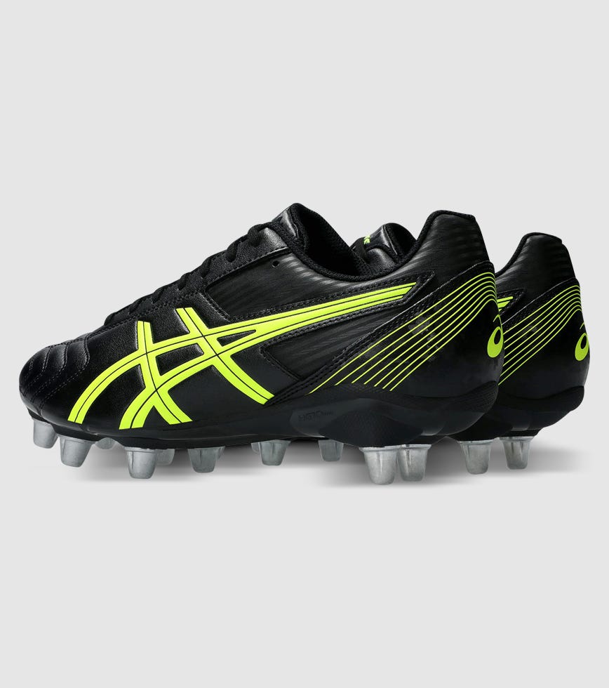ASICS LETHAL TACKLE MENS BLACK SAFETY YELLOW | The Athlete's Foot