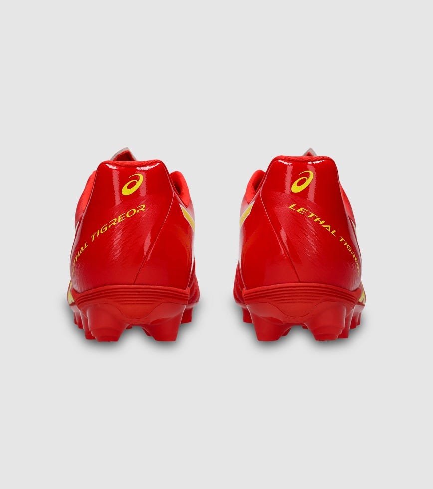 ASICS LETHAL TIGREOR IT FF 3 (GS) KIDS FIERY RED VIBRANT YELLOW | The ...