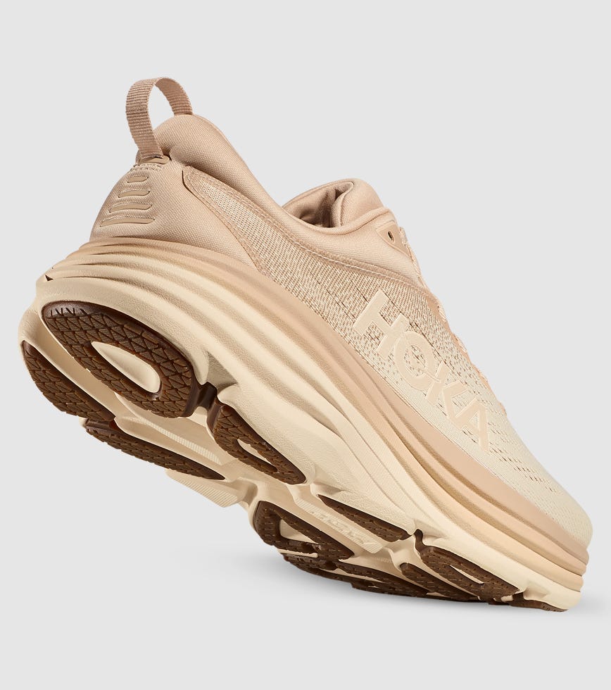 HOKA BONDI 8 MENS SHIFTING SAND VANILLA | The Athlete's Foot