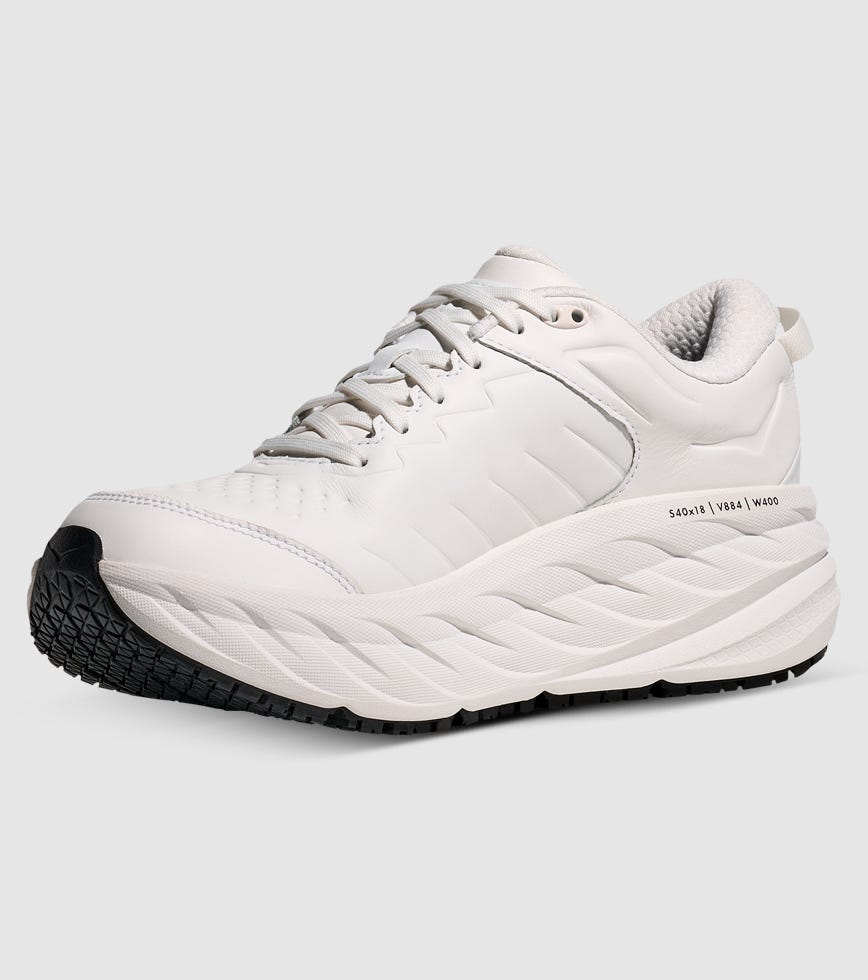 HOKA BONDI SR (2E WIDE) MENS FROST FROST The Athlete's Foot