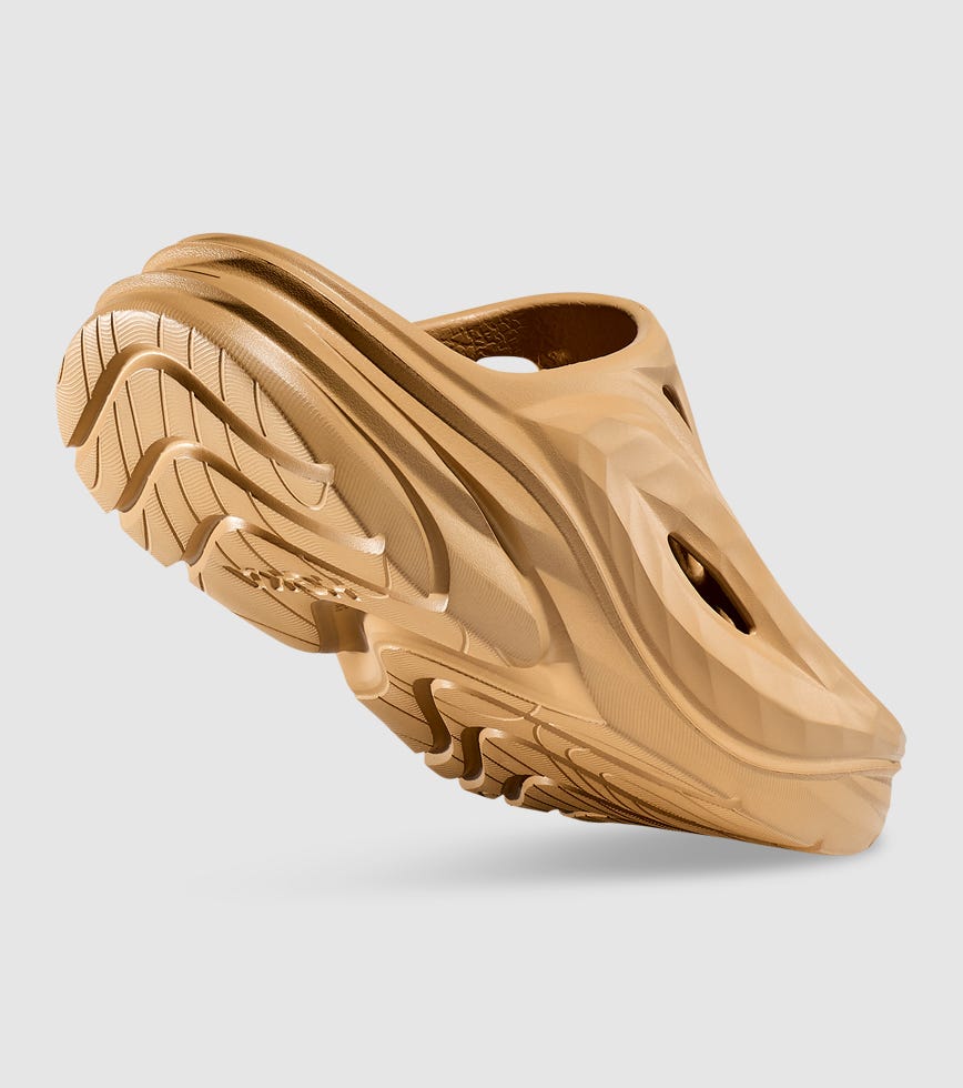 HOKA U ORA RECOVERY MULE MENS WHEAT WHEAT | The Athlete's Foot