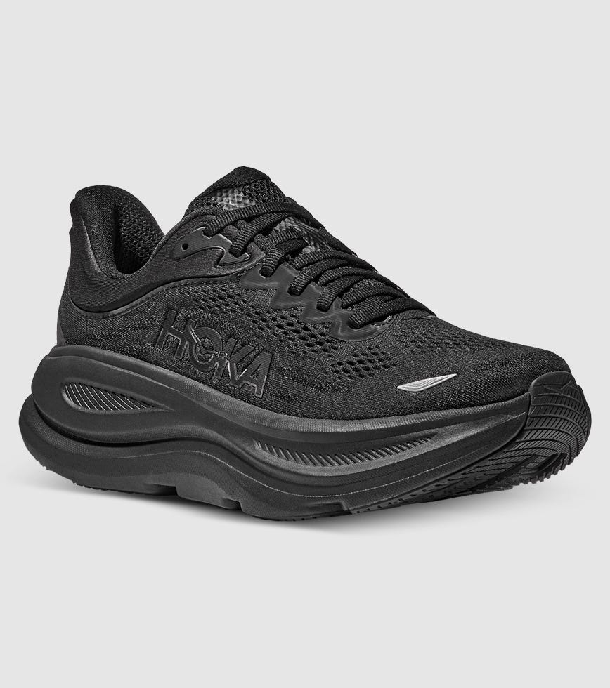 HOKA BONDI MENS BLACK BLACK The Athlete's Foot