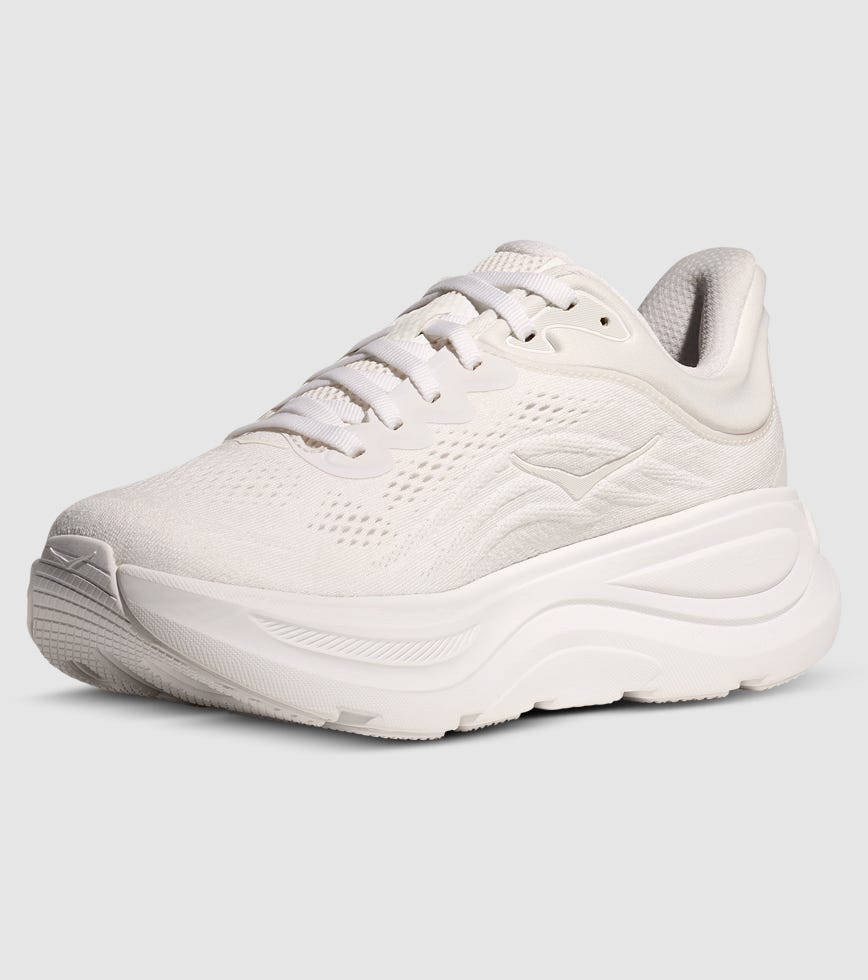 HOKA BONDI 9 WOMENS WHITE WHITE | The Athlete's Foot