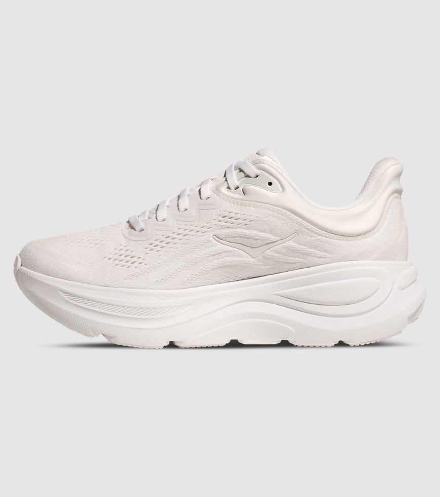 HOKA BONDI 9 WOMENS WHITE WHITE | The Athlete's Foot