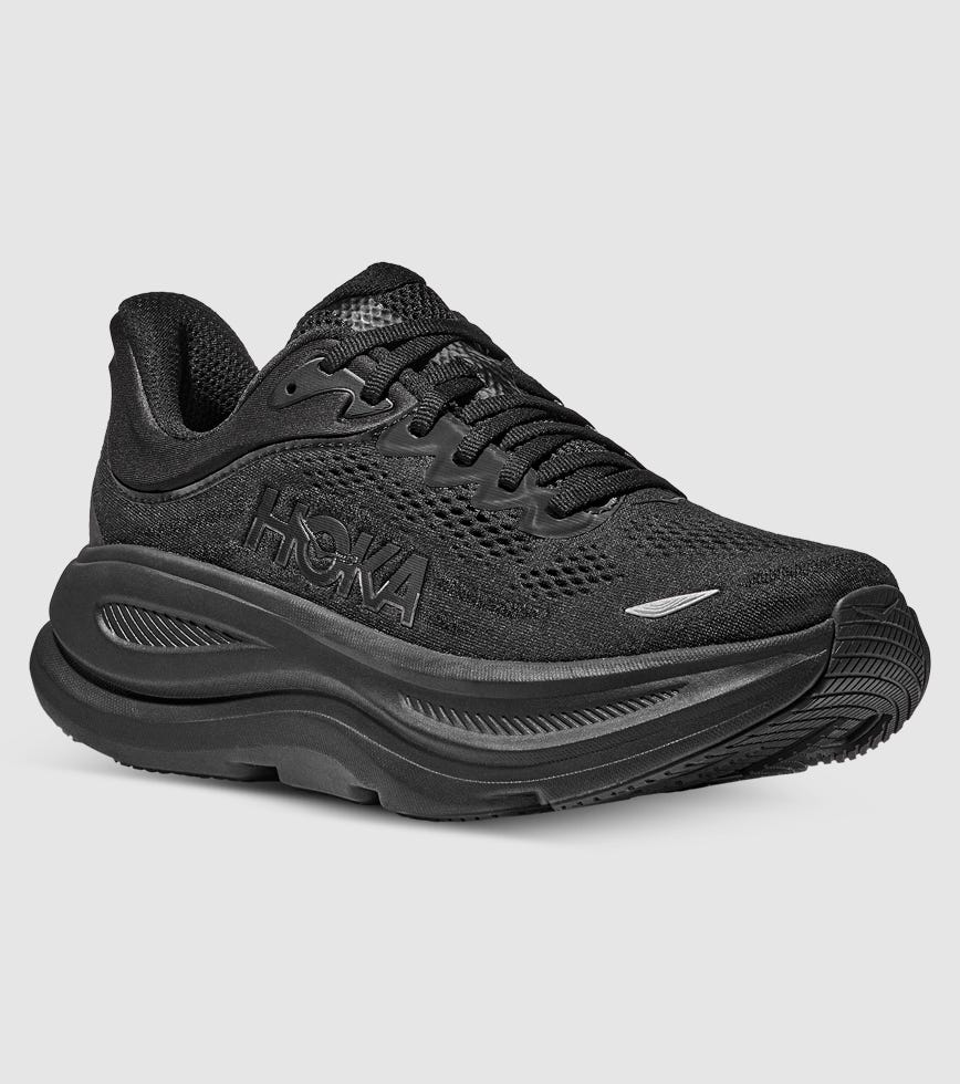 HOKA BONDI (D WIDE) WOMENS BLACK BLACK The Athlete's Foot
