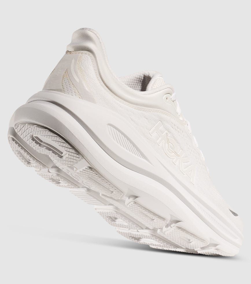 hoka bondi all white
