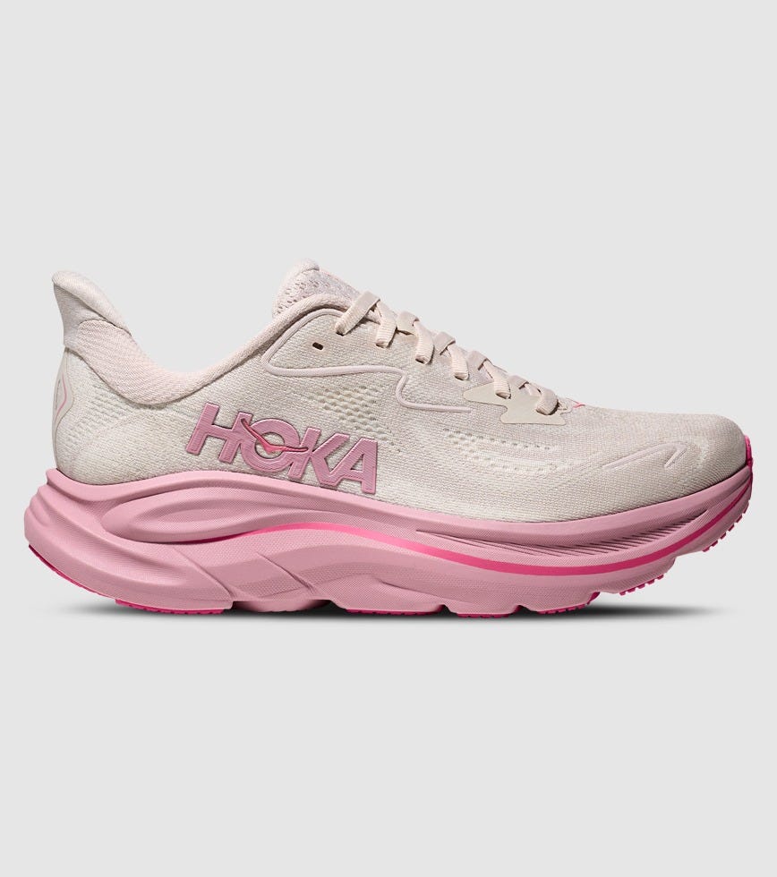 HOKA W CLIFTON 10 ROSE CREAM DRIED ROSE The Athlete's Foot
