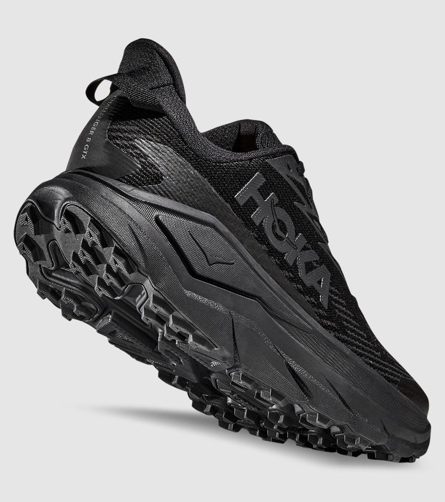 HOKA CHALLENGER 8 GORE-TEX (2E WIDE) MENS BLACK CARBON BLACK | The