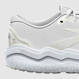 BROOKS GHOST MAX (D WIDE) WOMENS BRIGHT WHITE BRIGHT WHT The