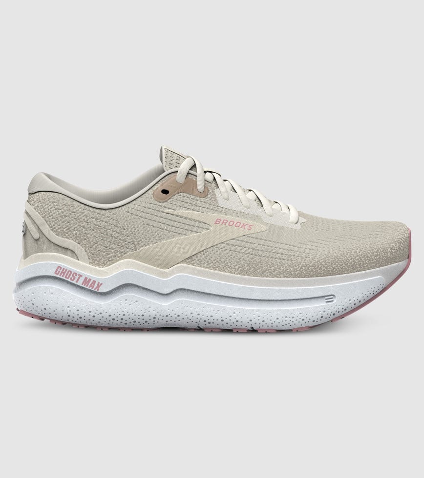 BROOKS GHOST MAX 2 WOMENS COCONUT MILK GRAY ZEP | The